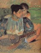 Mary Cassatt Banjo class oil